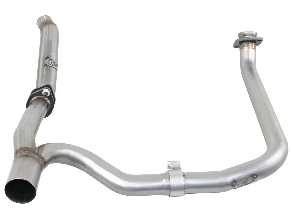 Afe: Twisted Steel Loop Delete Down-Pipe & Y-Pipe 2" To 2-1/2" 409 Stainless Steel Exhaust System Jeep Wrangler (Jk) 12-18 V6-3.6L (4-Door) 1