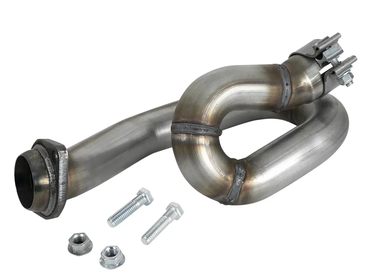 Afe: Twisted Steel Loop Relocation Pipe 2" 409 Stainless Steel 	 18-20 Jeep Wrangler (Jl) / 2020 Gladiator (Jt) V6-3.6L 1