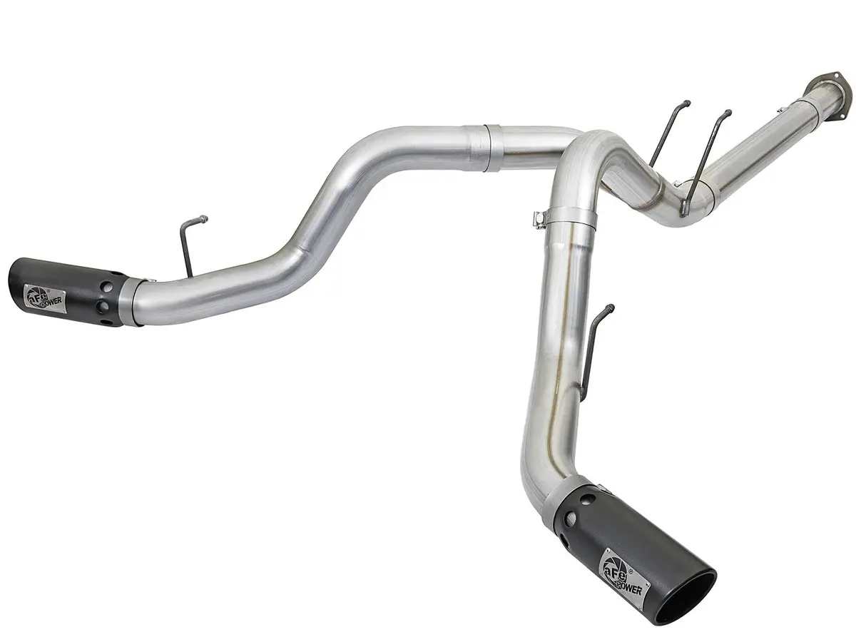 Afe: Atlas 4" Aluminized Steel Dpf-Back Exhaust System Ford Diesel Trucks 17-19 V8-6.7L (Td) 1