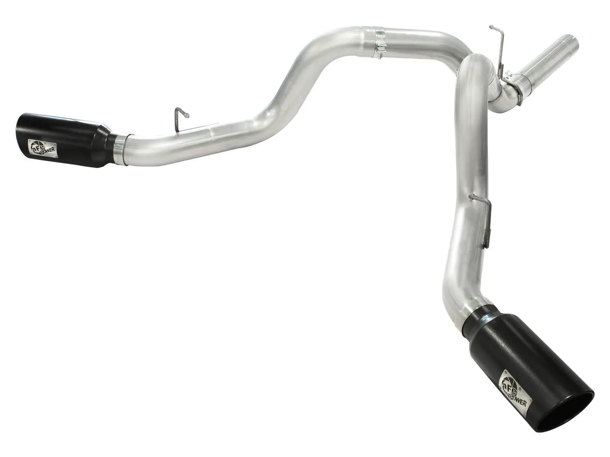 Afe: Atlas 4" Aluminized Steel Dpf-Back Exhaust System Gm Diesel Trucks 11-16 V8-6.6L (Td) Lml 1