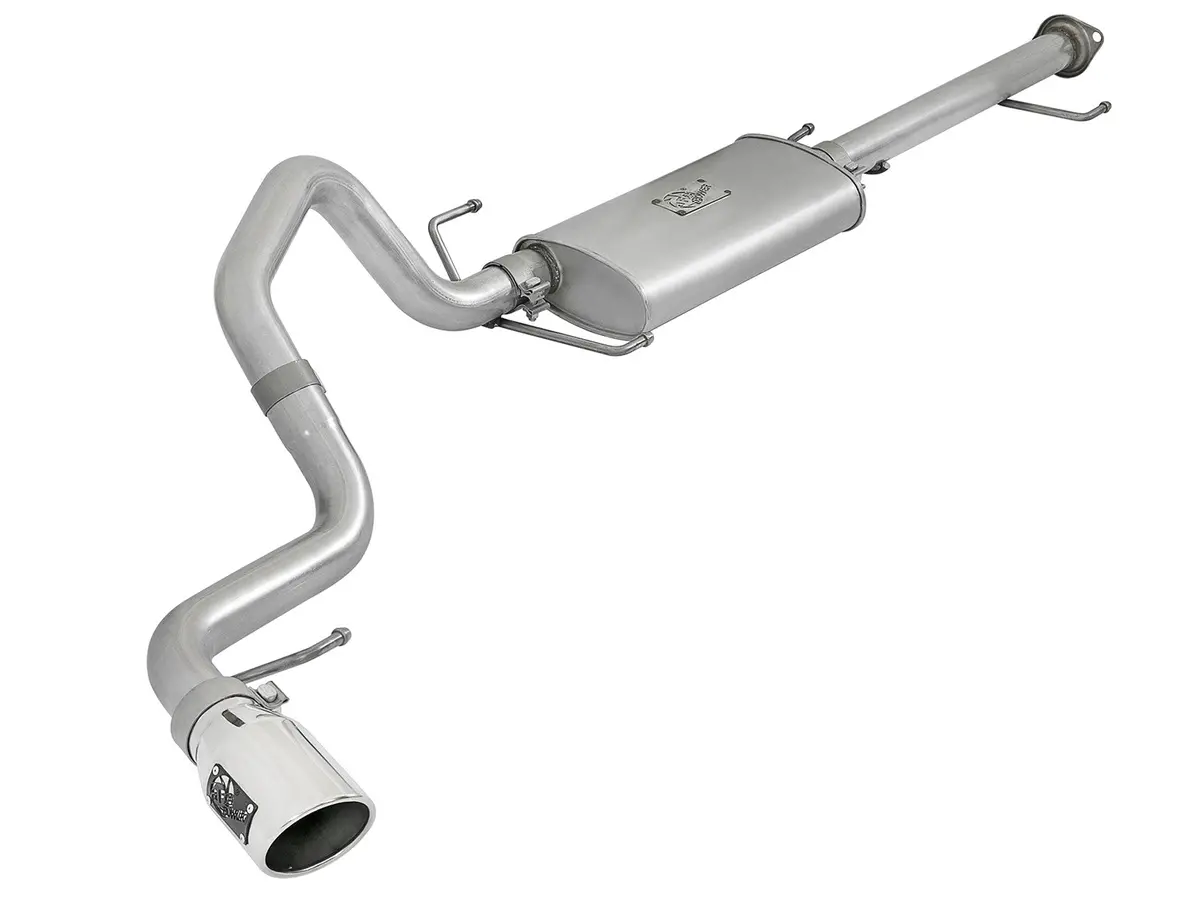 Afe: Scorpion 2-1/2" Aluminized Steel Cat-Back Exhaust System W/ Polished Tip Toyota Fj Cruiser 07-17 V6-4.0L 1