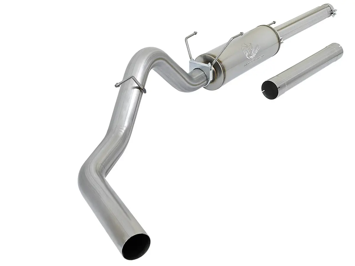Afe: Large Bore-Hd 4" 409 Stainless Steel Cat-Back Exhaust System Dodge Diesel Trucks 03-04 L6-5.9L (Td) 1