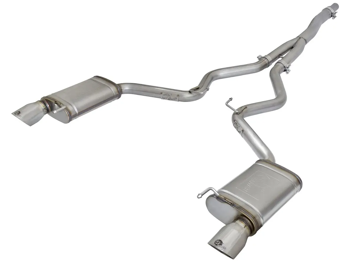 Afe: Mach Force-Xp 3" To 2-1/2" 304 Stainless Steel Cat-Back Exhaust System Ford Mustang Ecoboost 15-19 I4-2.3L (T) 1