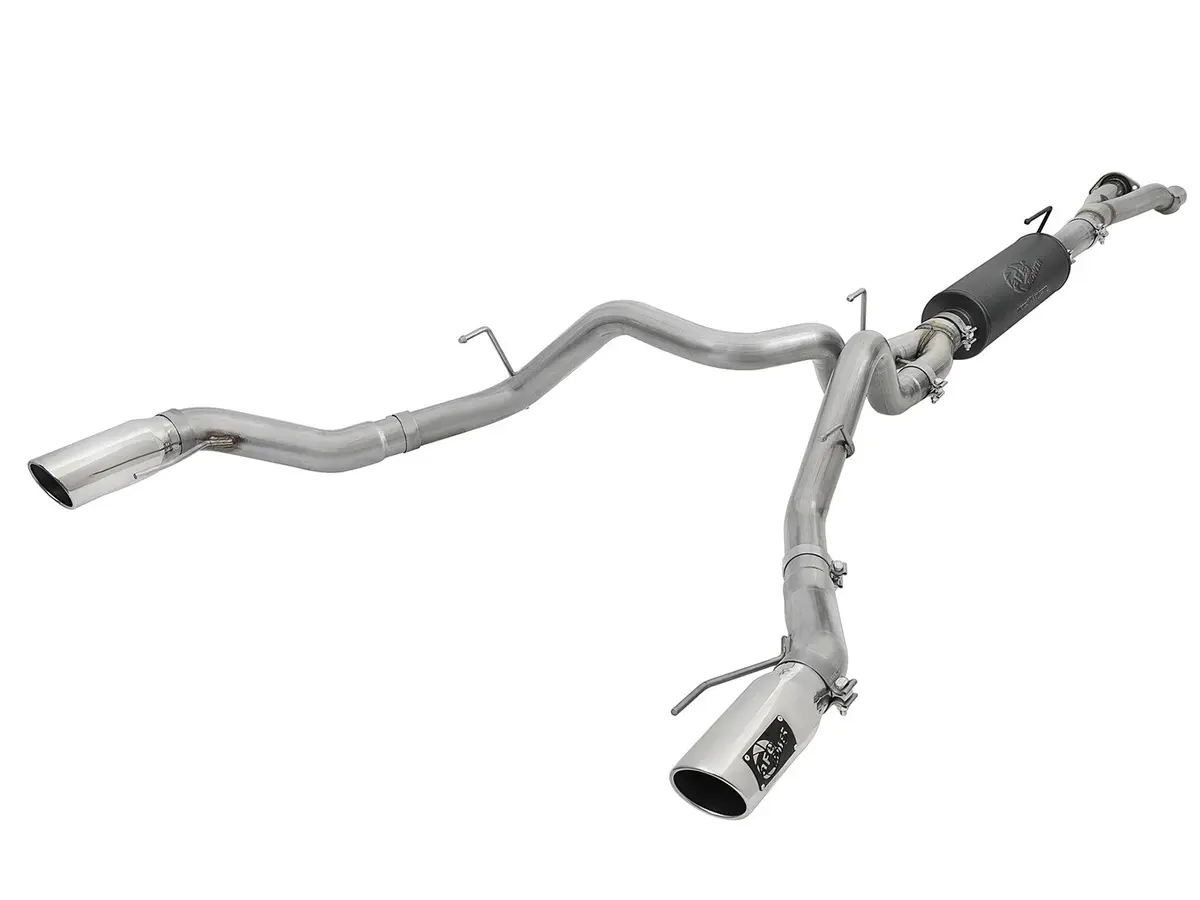 Afe: Mach Force-Xp 3" To 3-1/2" 304 Stainless Steel Cat-Back Exhaust System W/ Polished Tips Ford F-150 Raptor 17-20 V6-3.5L (Tt) 1