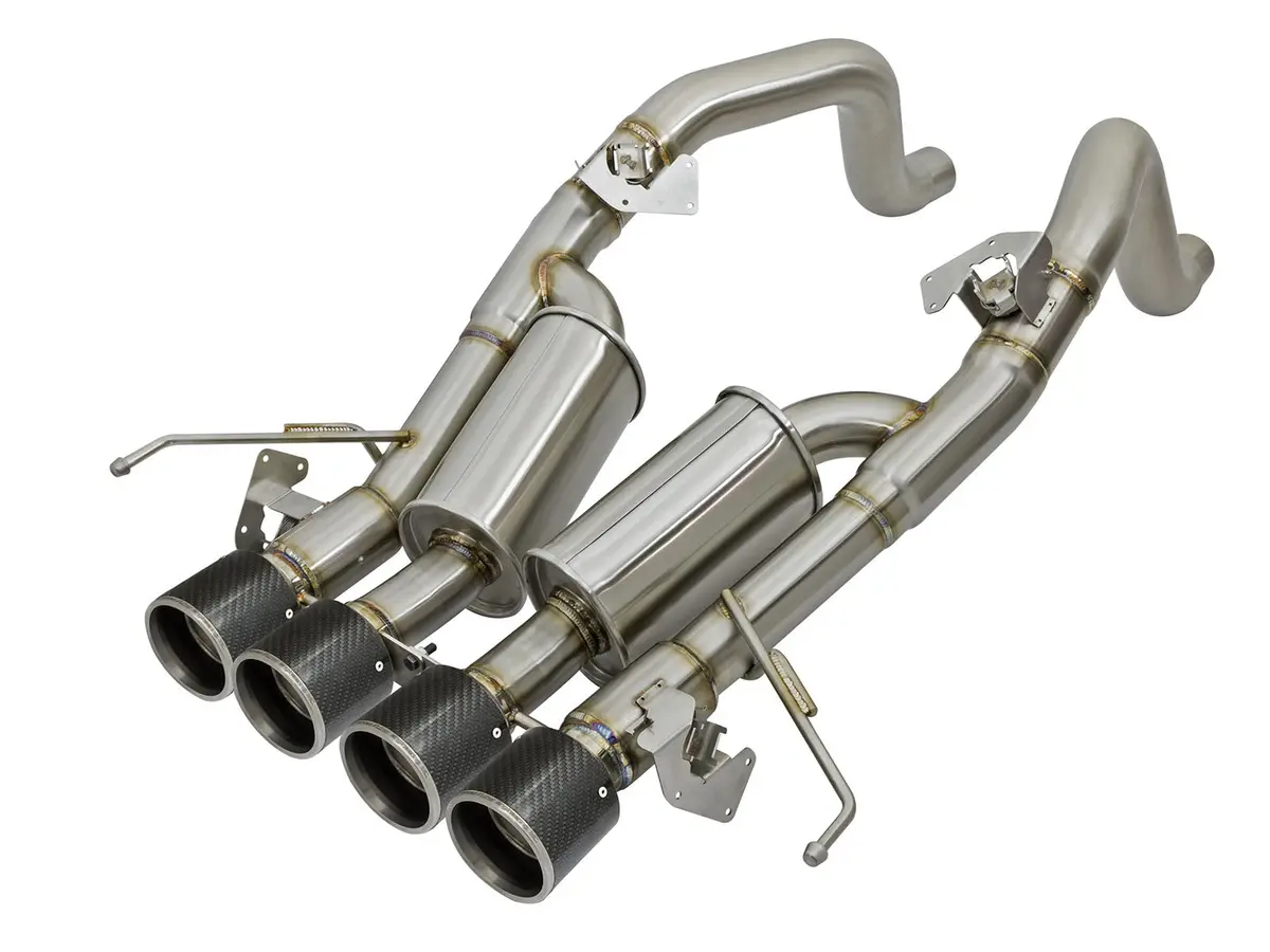 Afe: Mach Force-Xp 3" To 2-1/2" 304 Stainless Steel Axle-Back Exhaust System Chevrolet Corvette (C7) 14-19 V8-6.2L (Lt1) W/ Factory Style Npp & Afm Valves 1