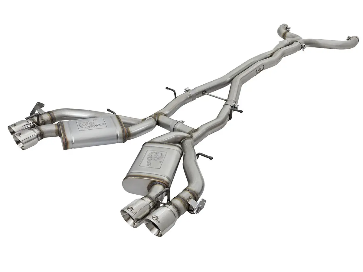 Afe: Mach Force-Xp 3" 304 Stainless Steel Cat-Back Exhaust System Chevrolet Camaro Ss 16-19 V8-6.2L Equipped With Dual Mode Exhaust Valves (Npp) 1