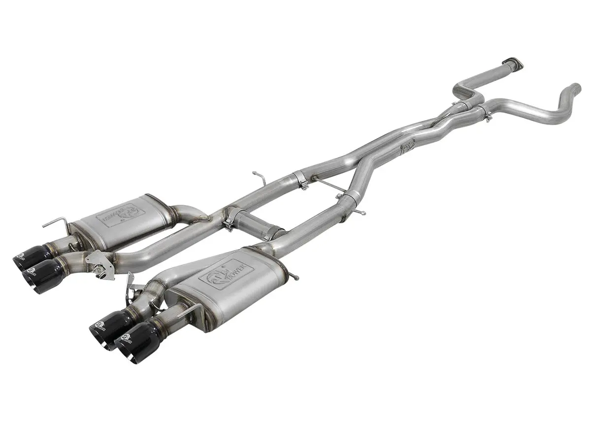 Afe: Mach Force-Xp 3" 304 Stainless Steel Cat-Back Exhaust System Cadillac Ats-V 16-19 V6-3.6L (Tt) Equipped With Dual Mode Exhaust Valves (Npp) (Sedan/Coupe) 1