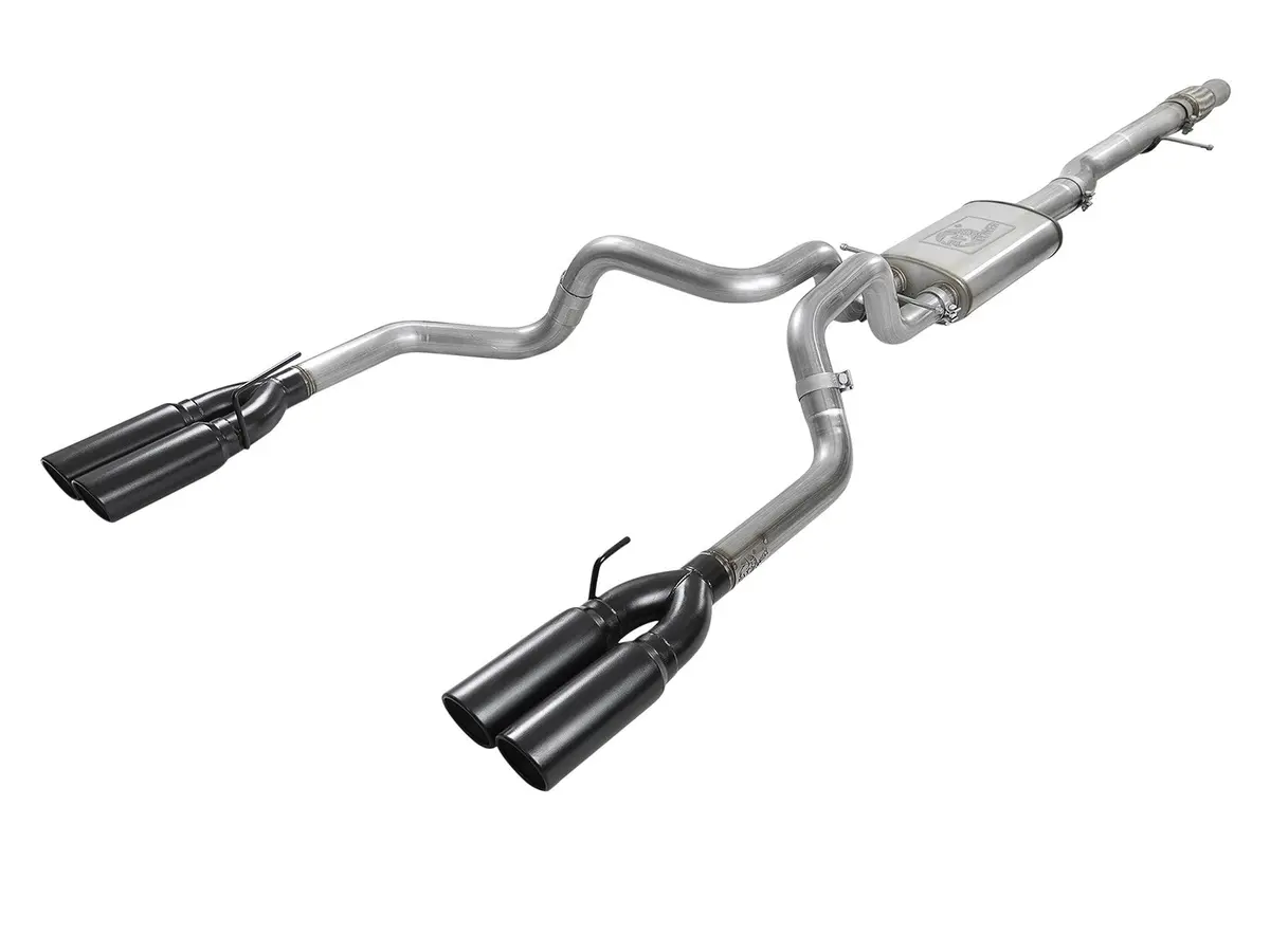 Afe: Vulcan Series 4" To Dual 3" 304 Stainless Steel Cat-Back Exhaust System 19-20 Gm Silverado/Sierra 1500 V8-6.2L 1