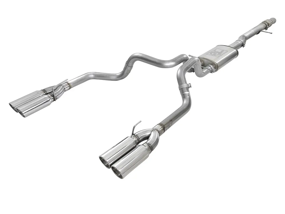 Afe: Vulcan Series 4" To Dual 3" 304 Stainless Steel Cat-Back Exhaust System 19-20 Gm Silverado/Sierra 1500 V8-6.2L 1