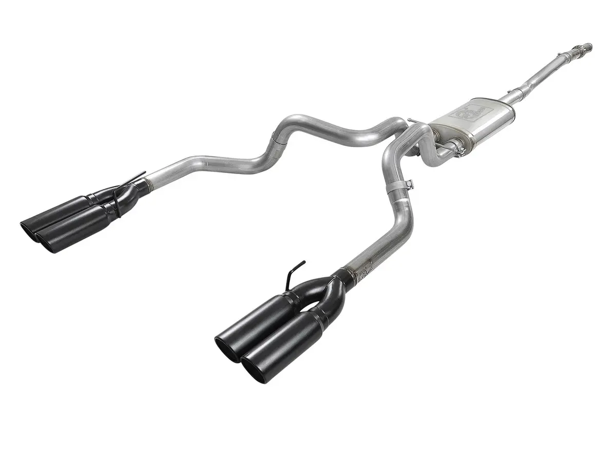 Afe: Vulcan Series 3" To Dual 3" 304 Stainless Steel Cat-Back Exhaust System Gm Silverado/Sierra 1500 19-20 V8-5.3 1