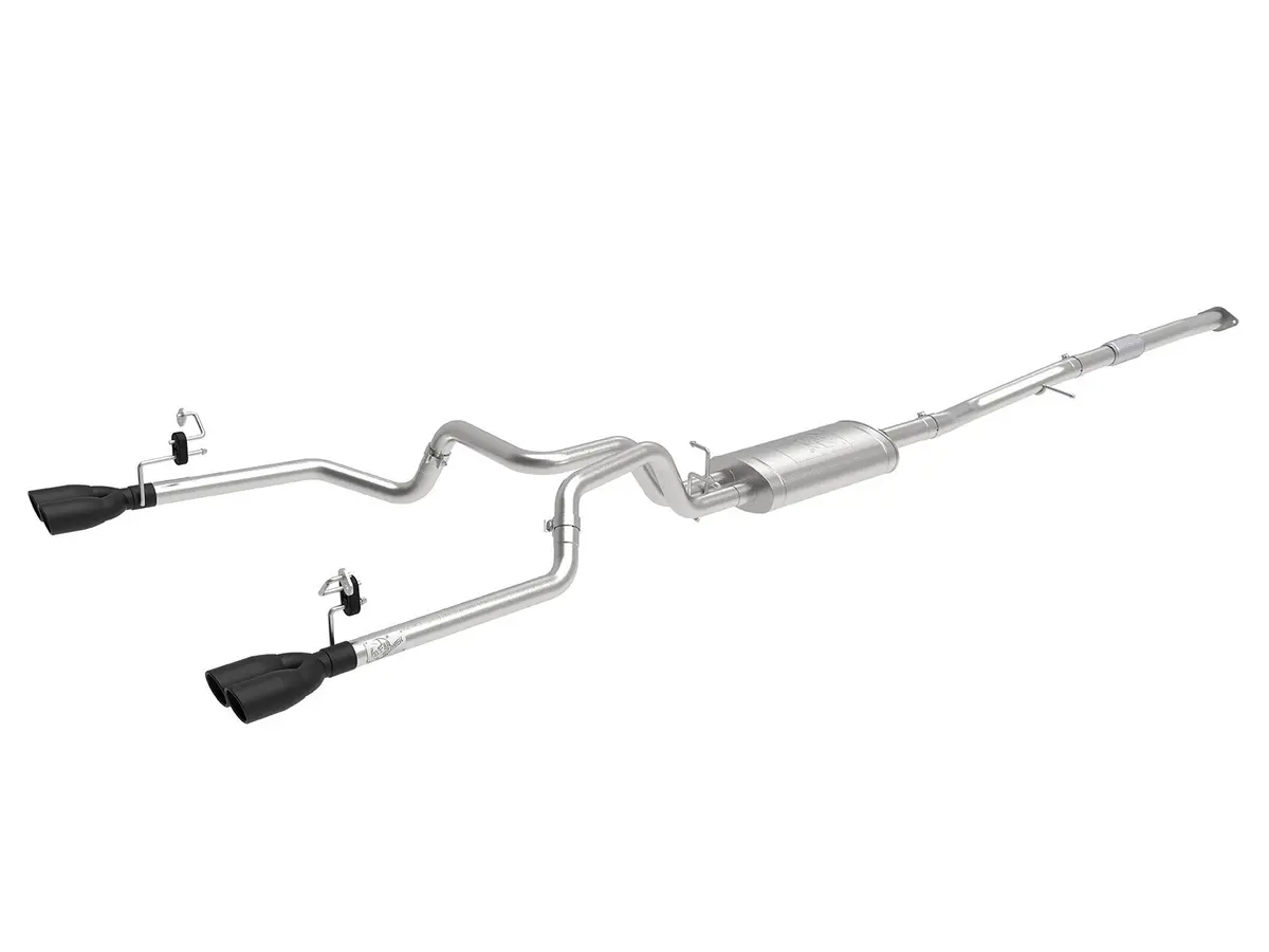 Afe: Vulcan Series 3" To Dual 2-1/2" 304 Stainless Steel Cat-Back Exhaust System 19-20 Gm Silverado/Sierra 1500 I4-2.7L(T) 1