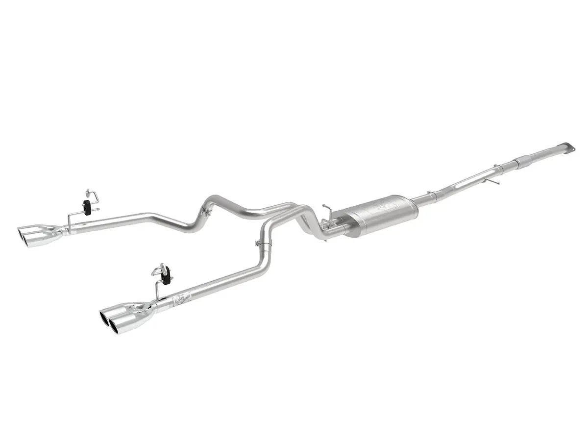 Afe: Vulcan Series 3" To Dual 2-1/2" 304 Stainless Steel Cat-Back Exhaust System 19-20 Gm Silverado/Sierra 1500 I4-2.7L(T) 1
