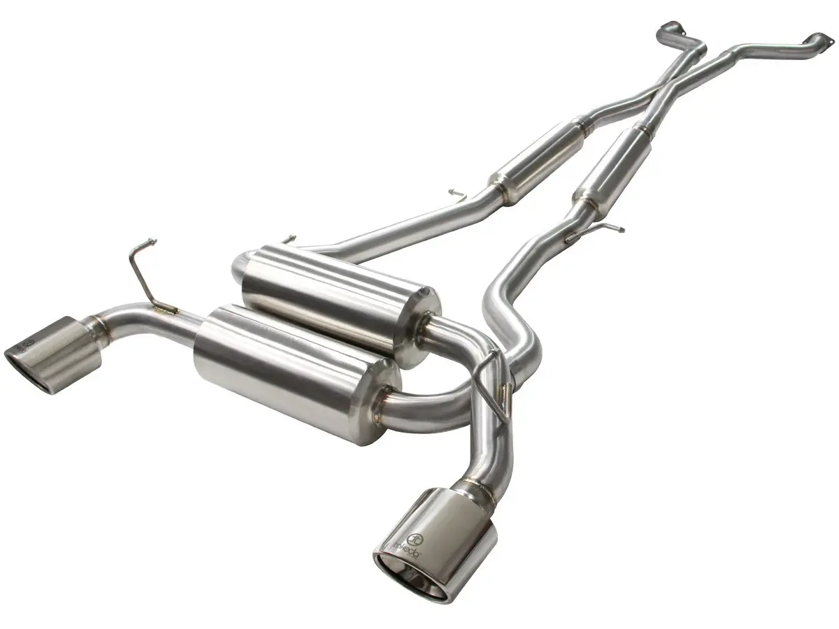 Afe: Takeda 2-1/2" 304 Stainless Steel Cat-Back Exhaust System Infiniti G37 Coupe 08-13 / Q60 14-15 V6-3.7L 1