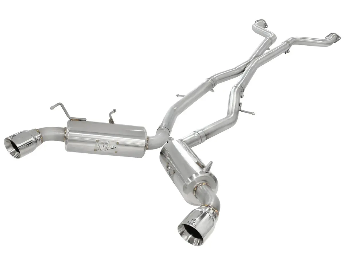 Afe: Takeda 2-1/2" 304 Stainless Steel Cat-Back Exhaust System Nissan 370Z 09-19 V6-3.7L 1