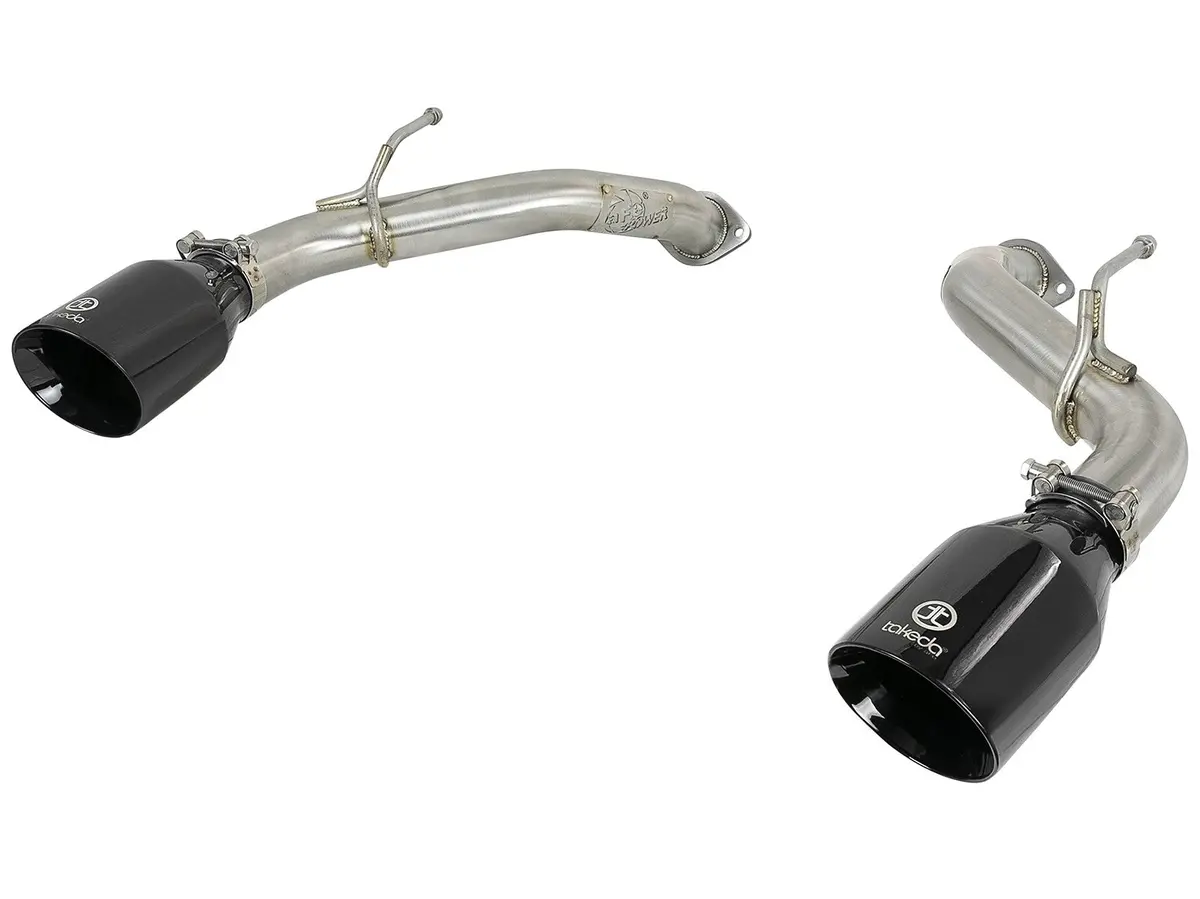 Afe: Takeda 2-1/2" 304 Stainless Steel Axle-Back Exhaust System Infiniti Q50 16-19 V6-3.0L (Tt) 1