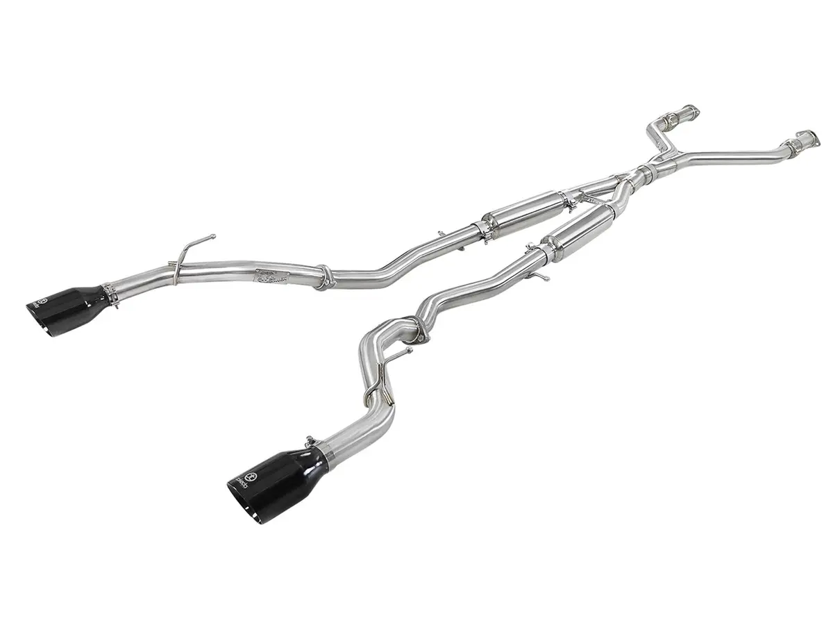 Afe: Takeda 2-1/2" 304 Stainless Steel Cat-Back Exhaust System Nfiniti Q50 16-19 V6-3.0L (Tt) 1