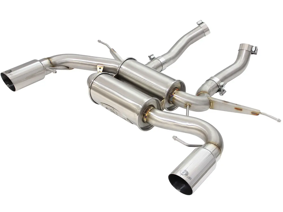 Afe: Mach Force-Xp 2-1/2" 304 Stainless Steel Axle-Back Exhaust System Bmw 335I (E90/E92) 07-13 L6-3.0L (Tt) N54/(T) N55 1