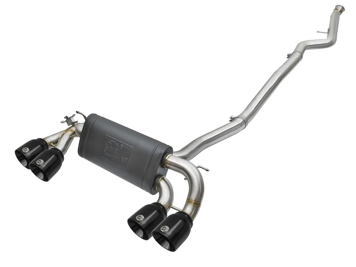 Afe: Mach Force-Xp 3" To 2-1/2" 304 Stainless Steel Down-Pipe Back Exhaust System Bmw M2 (F87) 16-18 L6-3.0L (T) N55 1
