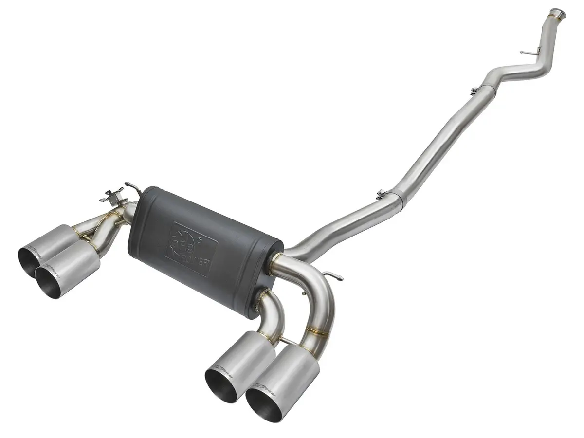 Afe: Mach Force-Xp 3" To 2-1/2" 304 Stainless Steel Down-Pipe Back Exhaust System Bmw M2 (F87) 16-18 L6-3.0L (T) N55 1