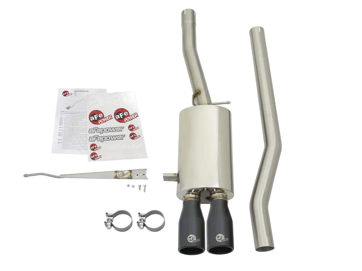 Afe: Mach Force-Xp 2-1/2" 304 Stainless Steel Cat-Back Exhaust System Mini Cooper S (F55) 15-19 L4-2.0L (T) B46 1