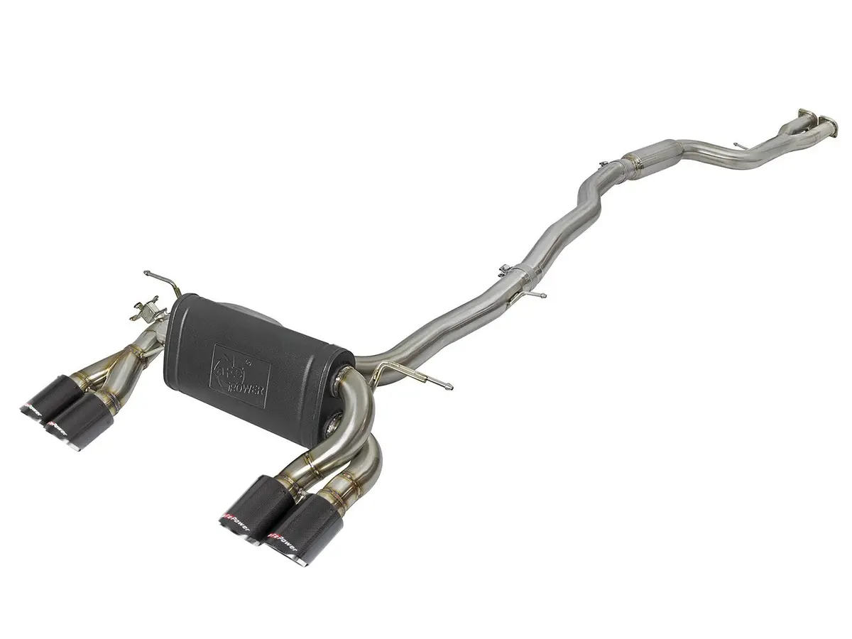 Afe: Mach Force-Xp 3" To 2-1/2" 304 Stainless Steel Down-Pipe Back Exhaust System 15-19 Bmw M3/M4 (F80/82) L6-3.0L (Tt) 1