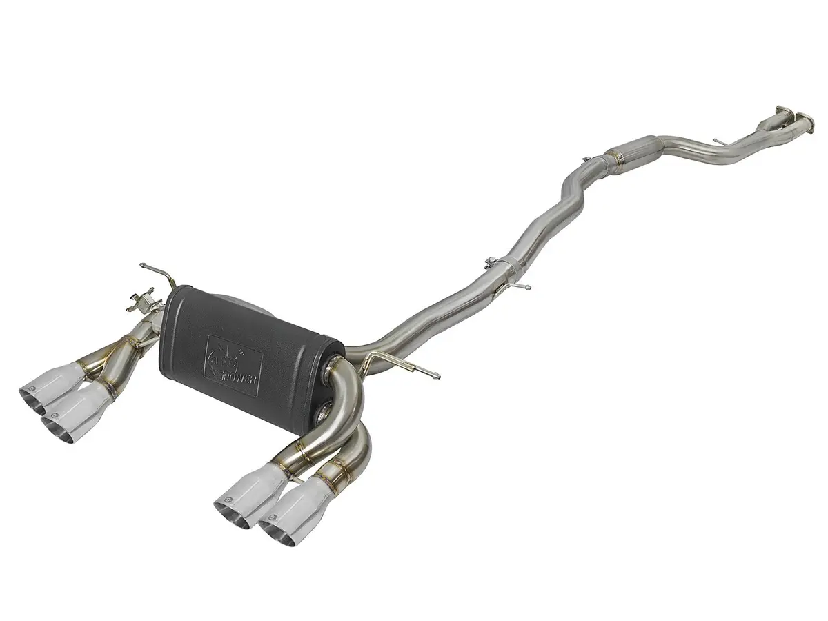 Afe: Mach Force-Xp 3" To 2-1/2" 304 Stainless Steel Down-Pipe Back Exhaust System 15-19 Bmw M3/M4 (F80/82) L6-3.0L (Tt) 1