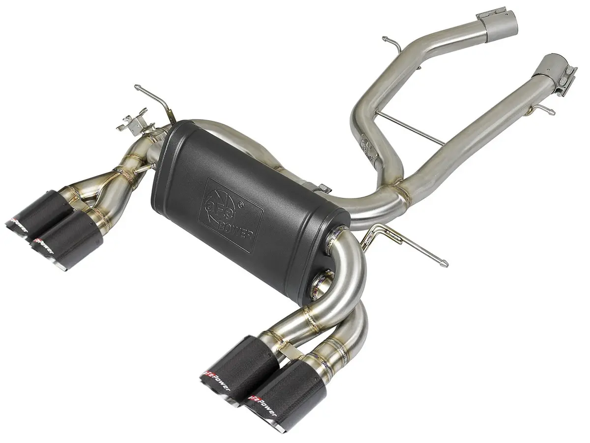 Afe: Mach Force-Xp 3" To 2-1/2" 304 Stainless Steel Axle-Back Exhaust System 15-19 Bmw M3/M4 (F80/82/83) L6-3.0L (Tt) S55 1