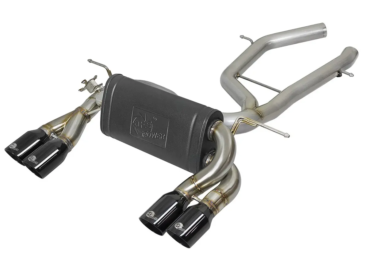 Afe: Mach Force-Xp 3" To 2-1/2" 304 Stainless Steel Axle-Back Exhaust System 15-19 Bmw M3/M4 (F80/82/83) L6-3.0L (Tt) S55 1