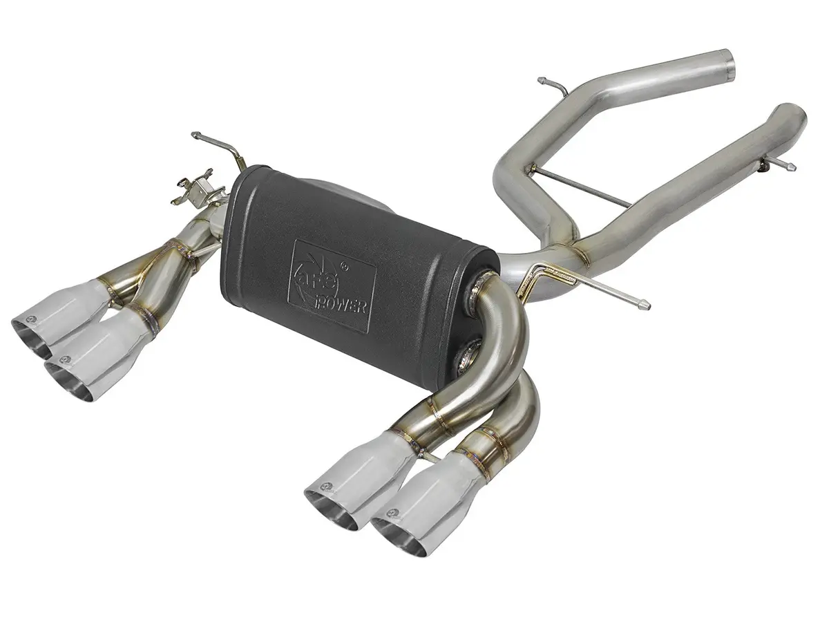 Afe: Mach Force-Xp 3" To 2-1/2" 304 Stainless Steel Axle-Back Exhaust System 15-19 Bmw M3/M4 (F80/82/83) L6-3.0L (Tt) S55 1