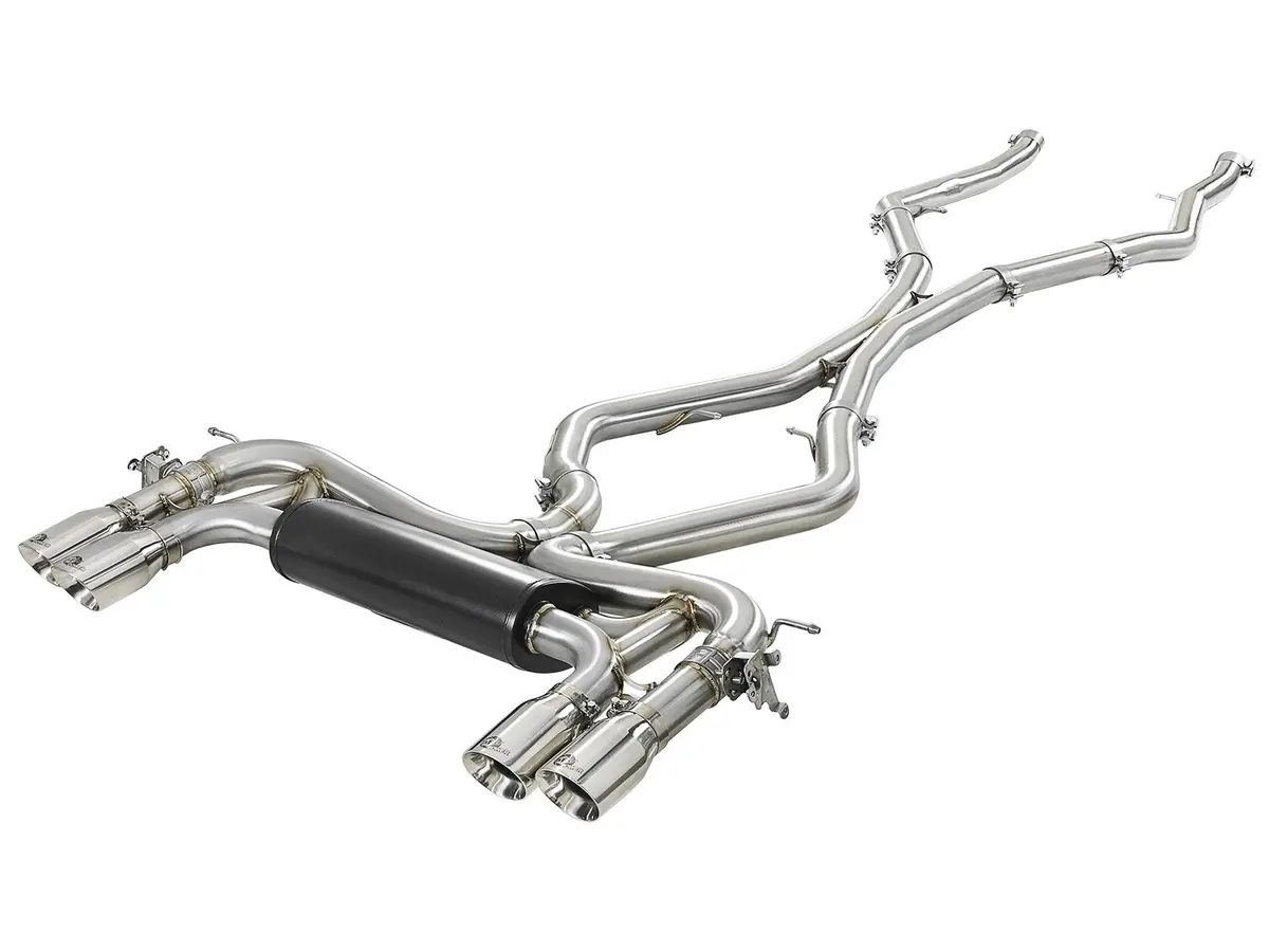 Afe: Mach Force-Xp 3-1/2" 304 Stainless Steel Cat-Back Exhaust System Bmw X5 M (F85) / X6 M (F86) 15-19 V8-4.4L (Tt) S63 1