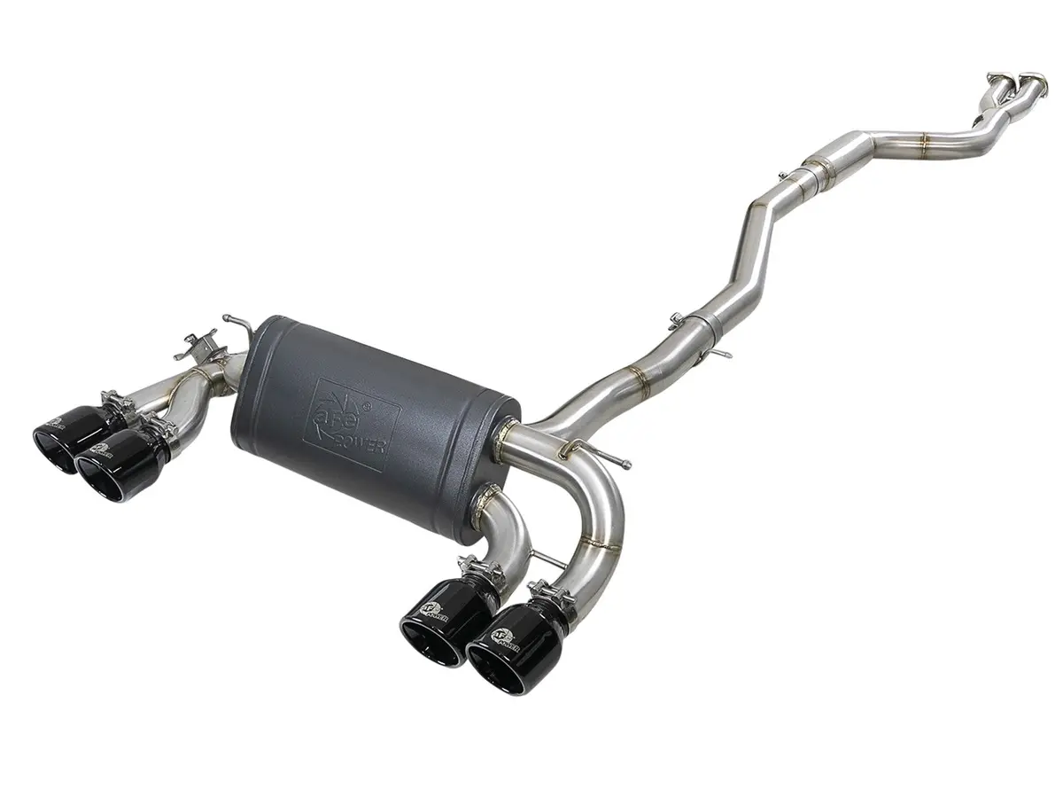 Afe: Mach Force-Xp 3" To 2-1/2" 304 Stainless Steel Down-Pipe Back Exhaust System Bmw M2 Competition 2019 L6-3.0L (Tt) 1