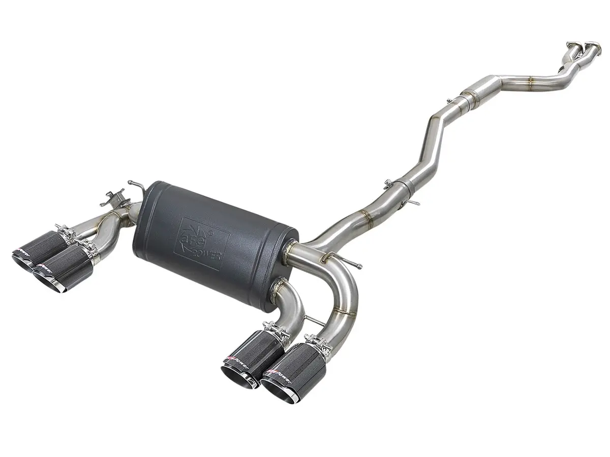 Afe: Mach Force-Xp 3" To 2-1/2" 304 Stainless Steel Down-Pipe Back Exhaust System Bmw M2 Competition 2019 L6-3.0L (Tt) 1
