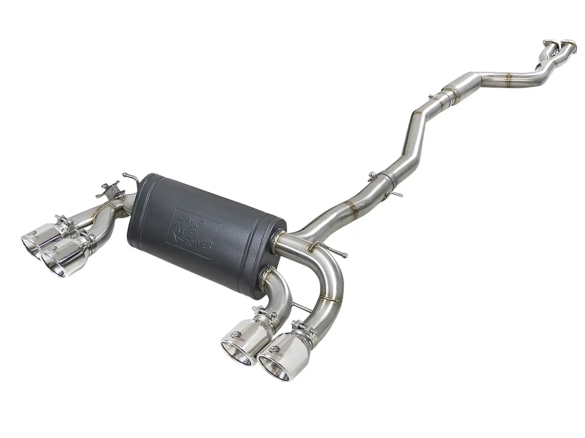 Afe: Mach Force-Xp 3" To 2-1/2" 304 Stainless Steel Down-Pipe Back Exhaust System Bmw M2 Competition 2019 L6-3.0L (Tt) 1