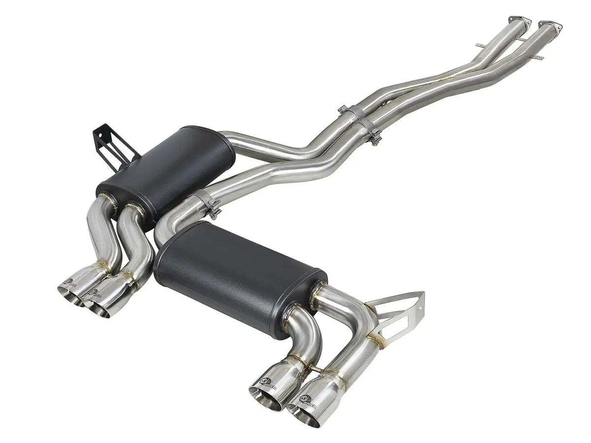 Afe: Mach Force-Xp 2-1/2" 304 Stainless Steel Cat-Back Exhaust System Bmw M3 (E46) 01-06 L6-3.2L S54 1