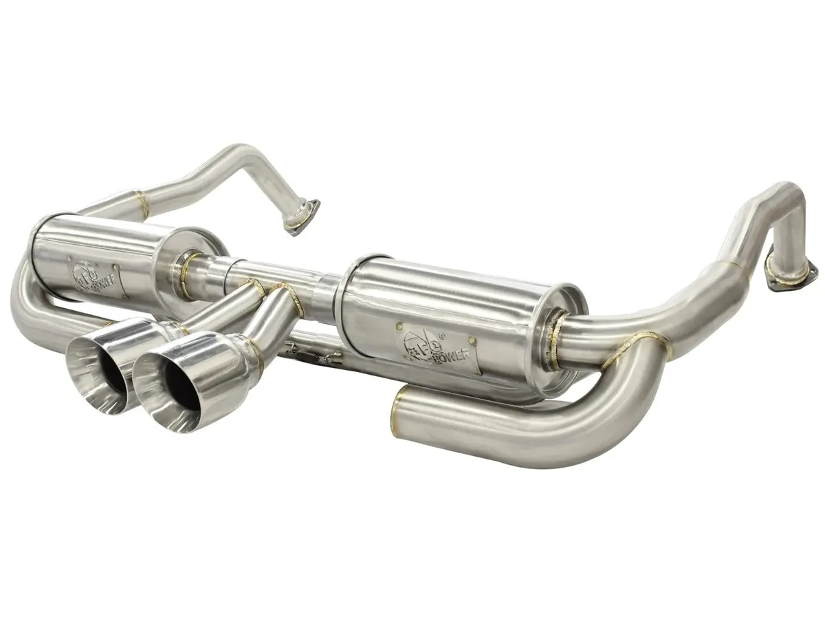 Afe: Mach Force-Xp 2" To 2-1/2" 304 Stainless Steel Cat-Back Exhaust System Porsche Boxster S (987.1) 05-06 H6-3.4L 1
