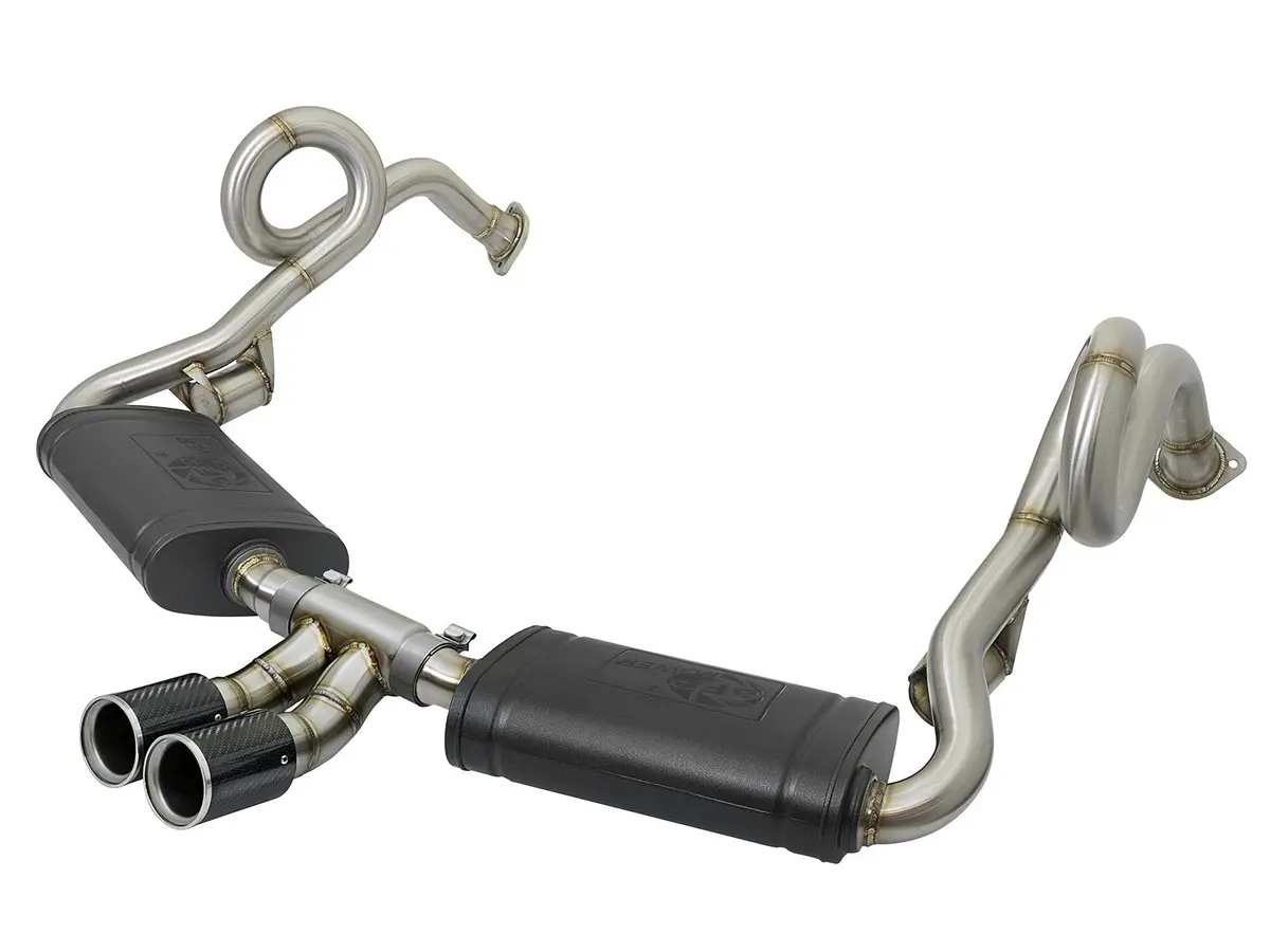 Afe: Mach Force-Xp 2" 304 Stainless Steel Cat-Back Exhaust System Porsche Cayman S/Boxster S (981) 13-16 H6-2.7L/3.4L 1