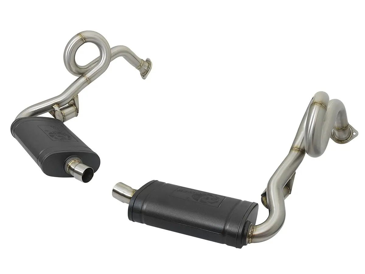 Afe: Mach Force-Xp 2" 304 Stainless Steel Cat-Back Exhaust System Porsche Cayman S/Boxster S (981) 13-16 H6-2.7L/3.4L 1