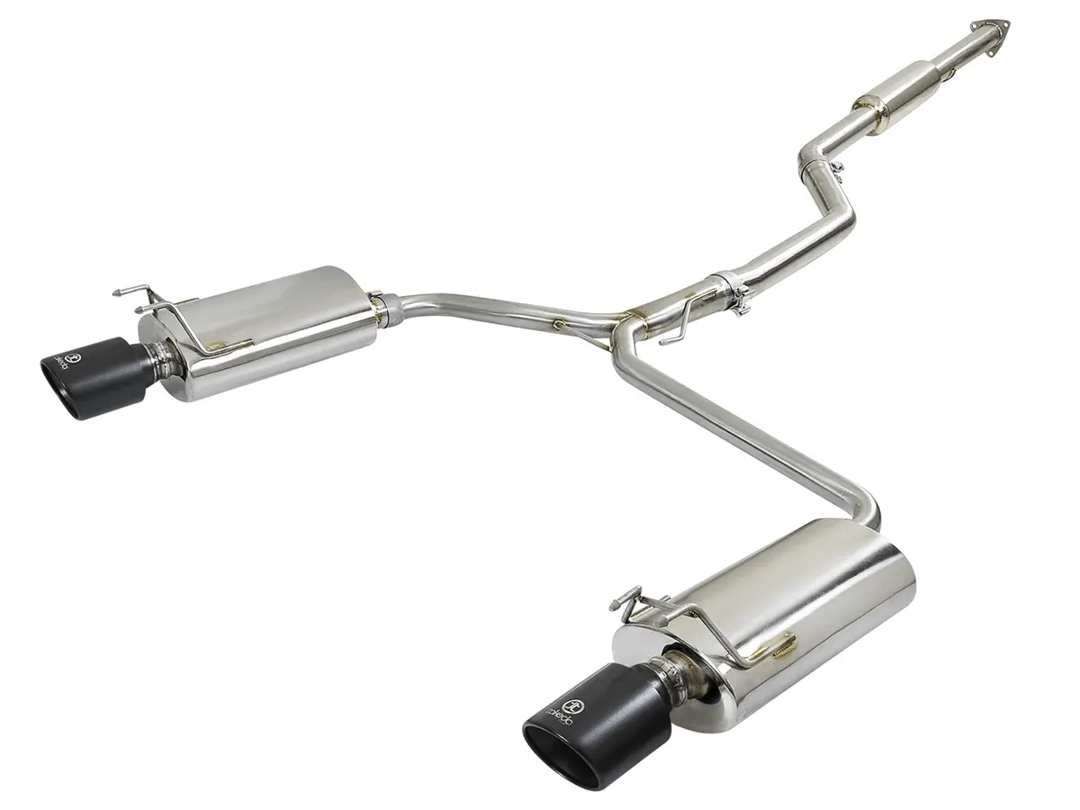 Afe: Takeda 2-1/2" To Dual 1-3/4" 304 Stainless Steel Cat Back System Honda Accord (Sedan) Lx/Ex/Ex-L 13-17 I4-2.4L 1