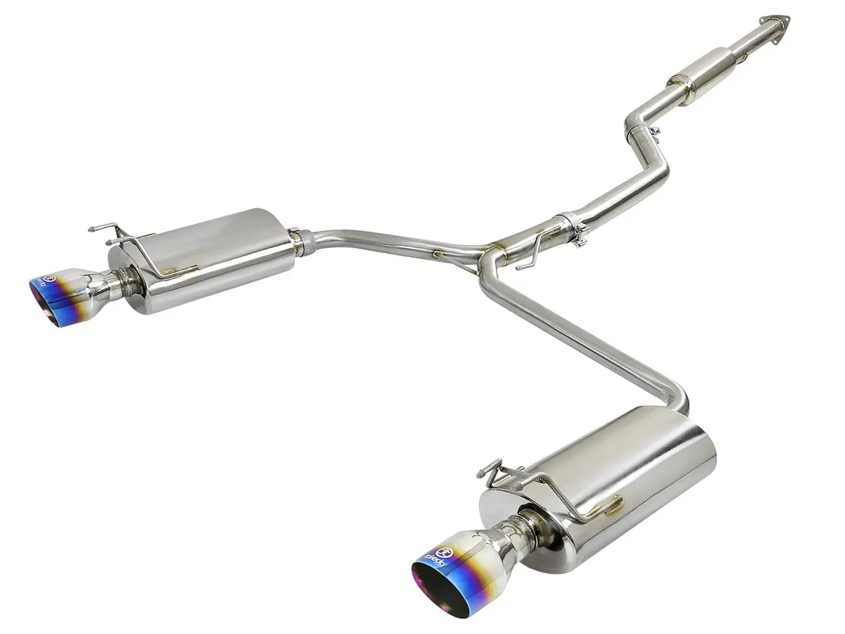 Afe: Takeda 2-1/2" To Dual 1-3/4" 304 Stainless Steel Cat Back System Honda Accord (Sedan) Lx/Ex/Ex-L 13-17 I4-2.4L 1