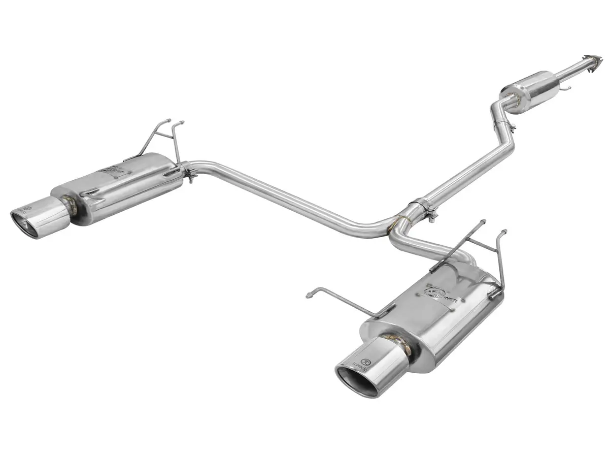 Afe: Takeda 2-1/4" To 2" 304 Stainless Steel Cat-Back Exhaust System Honda Accord (Coupe) 08-12 V6-3.5L 1