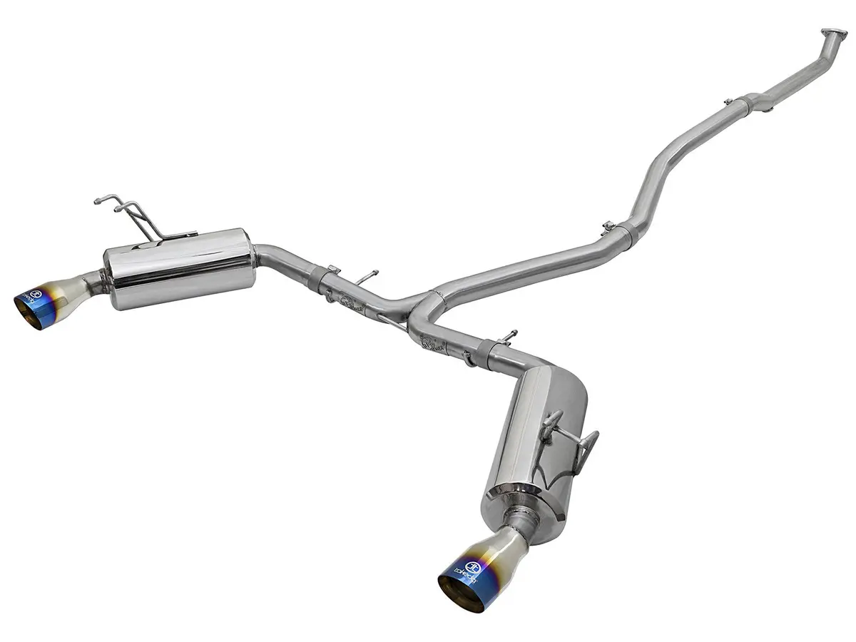 Afe: Takeda 2-1/2" To 2-1/4" 304 Stainless Steel Cat-Back Dual-Exit Exhaust System Honda Civic (Sedan) 16-20 I4-1.5L (T) 1