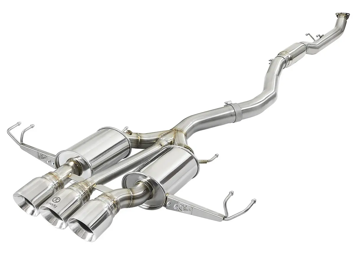 Afe: Takeda 3" 304 Stainless Steel Cat-Back Exhaust System W/ Tri-Polished Tips Honda Civic Type R 17-19 I4-2.0L (T) 1