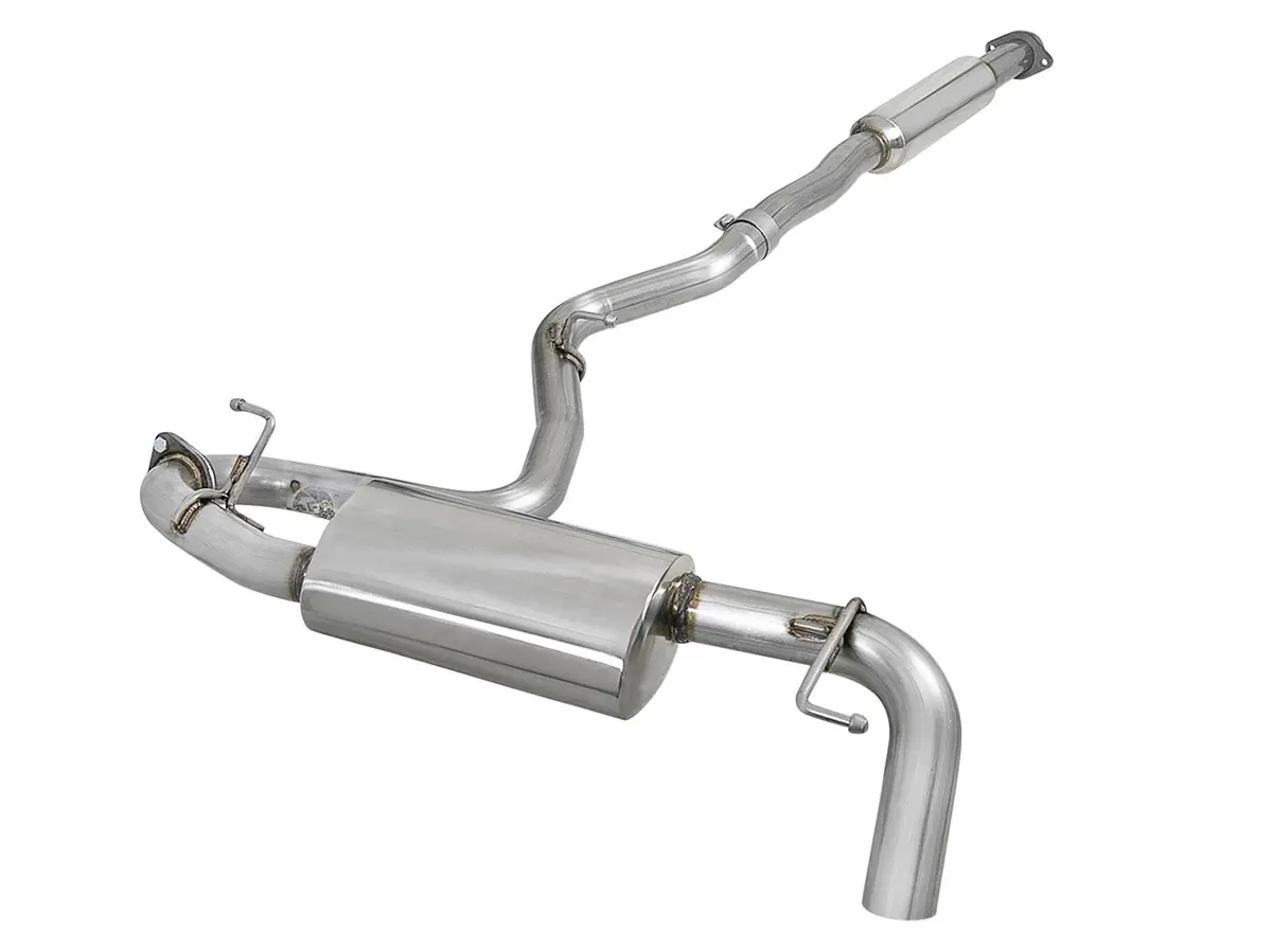Afe: Takeda 2-1/2" 304 Stainless Steel Cat-Back Exhaust System 18-19 Subaru Crosstrek H4-2.0L 1