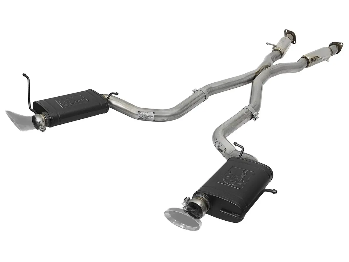 Afe: Mach Force-Xp 3" 304 Stainless Steel Cat-Back Exhaust System W/ Resonators & High Temp Black Mufflers Jeep Grand Cherokee (Wk2) 12-19 V8-6.4L / V8-6.2L (Sc) Hemi 1