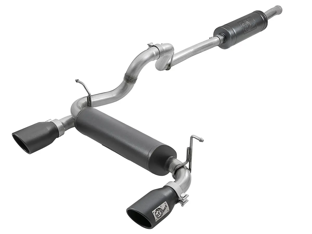 Afe: Rebel Series 2-1/2" 304 Stainless Steel Cat-Back Exhaust System Jeep Wrangler (Jl) 18-20 V6-3.6L (4 Door) 1