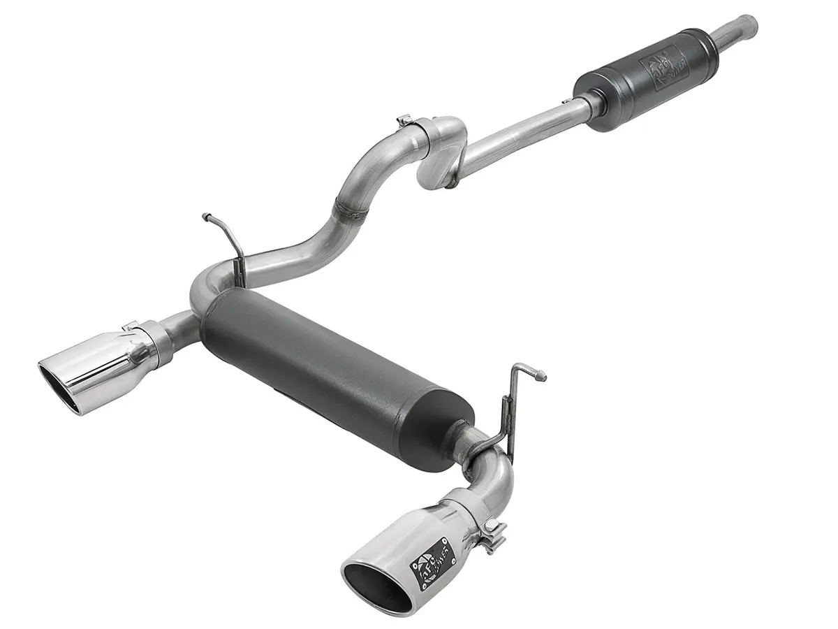 Afe: Rebel Series 2-1/2" 304 Stainless Steel Cat-Back Exhaust System Jeep Wrangler (Jl) 18-20 V6-3.6L (4 Door) 1
