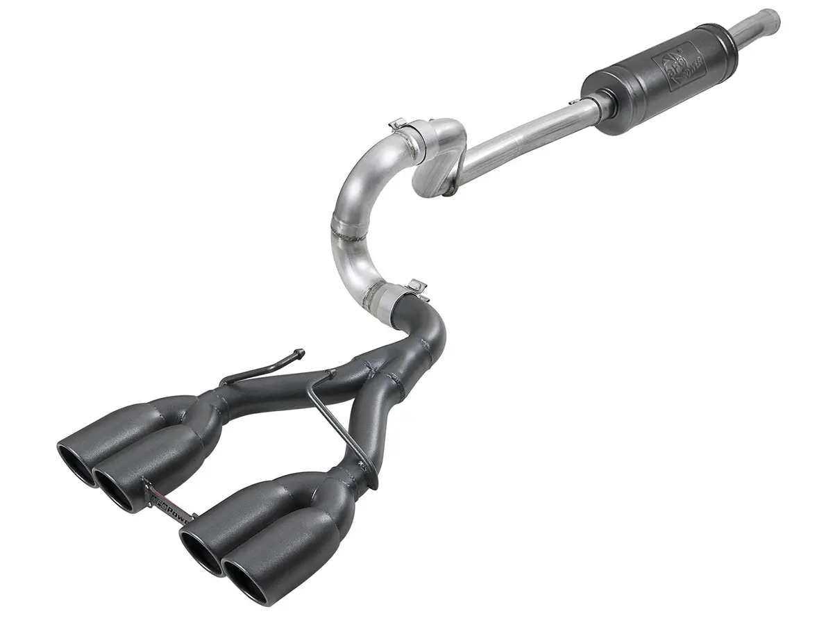 Afe: Rebel Series 2-1/2" 304 Stainless Steel Cat-Back Exhaust System Jeep Wrangler (Jl) 18-20 V6-3.6L (4 Door) 1