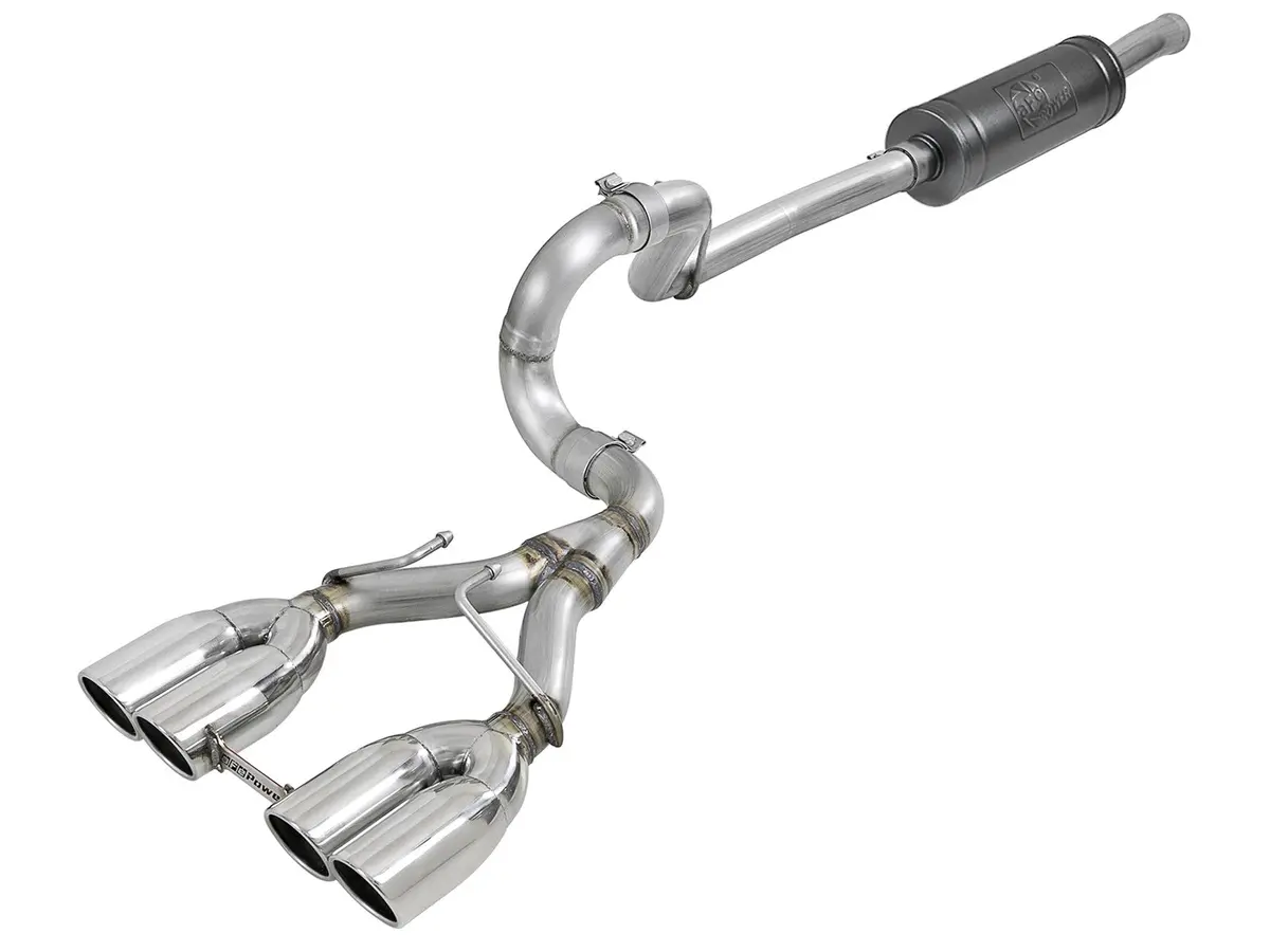 Afe: Rebel Series 2-1/2" 304 Stainless Steel Cat-Back Exhaust System Jeep Wrangler (Jl) 18-20 V6-3.6L (4 Door) 1