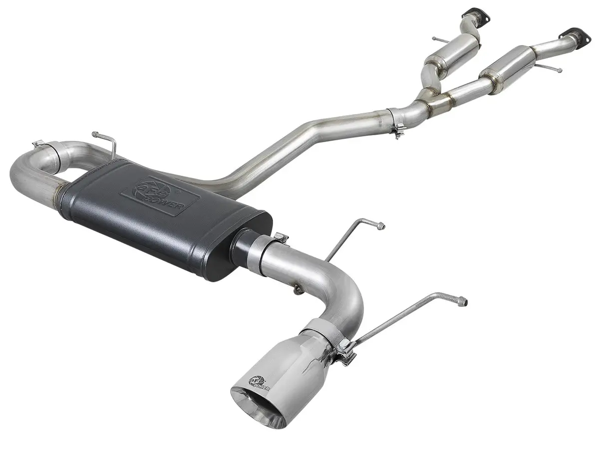 Afe: Mach Force-Xp 2-1/2" To 3" 304 Stainless Steel Cat-Back Exhaust System Jeep Grand Cherokee 14-19 V6-3.6L 1