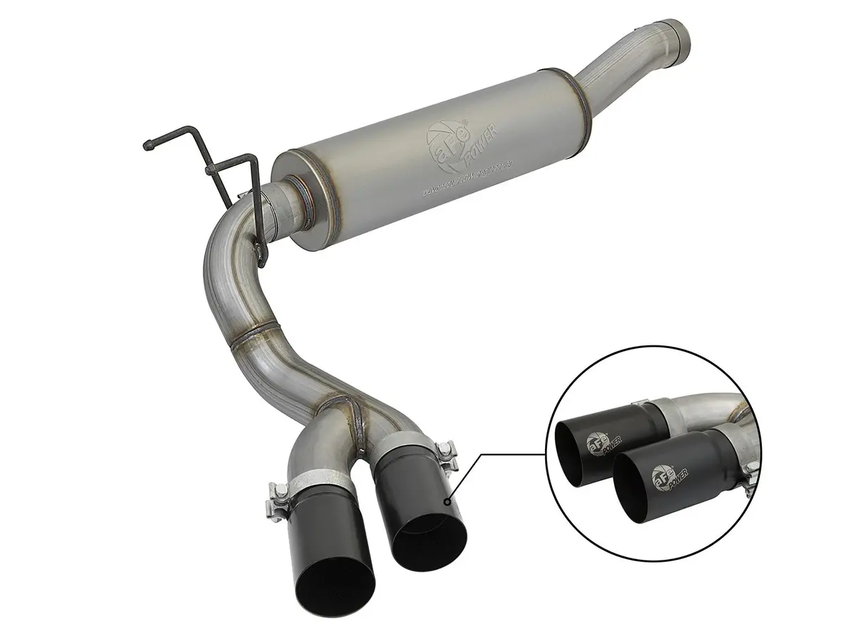 Afe: Rebel Series 3-1/2" 409 Stainless Steel Cat-Back Exhaust System Ram 2500/3500 14-18 V8-6.4L Hemi 1